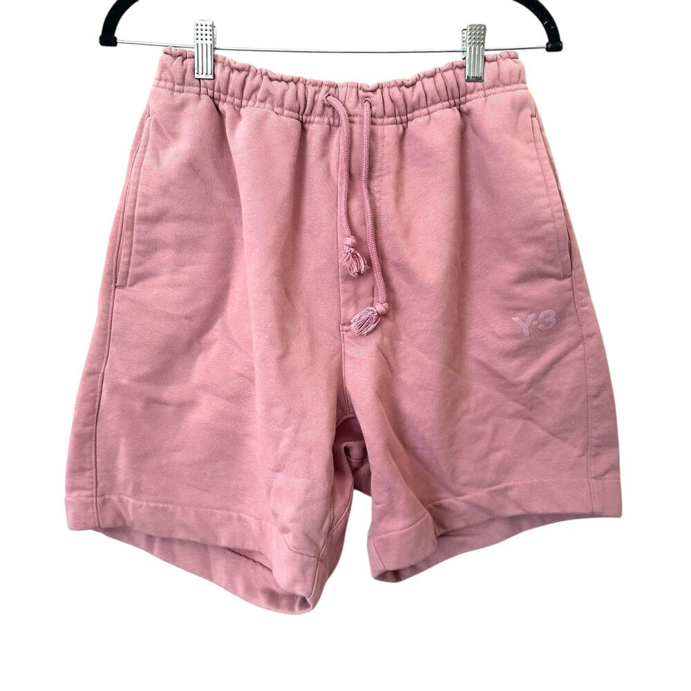 Y-3 Men's Fleece Lined‎ Sweatshorts Pink Small